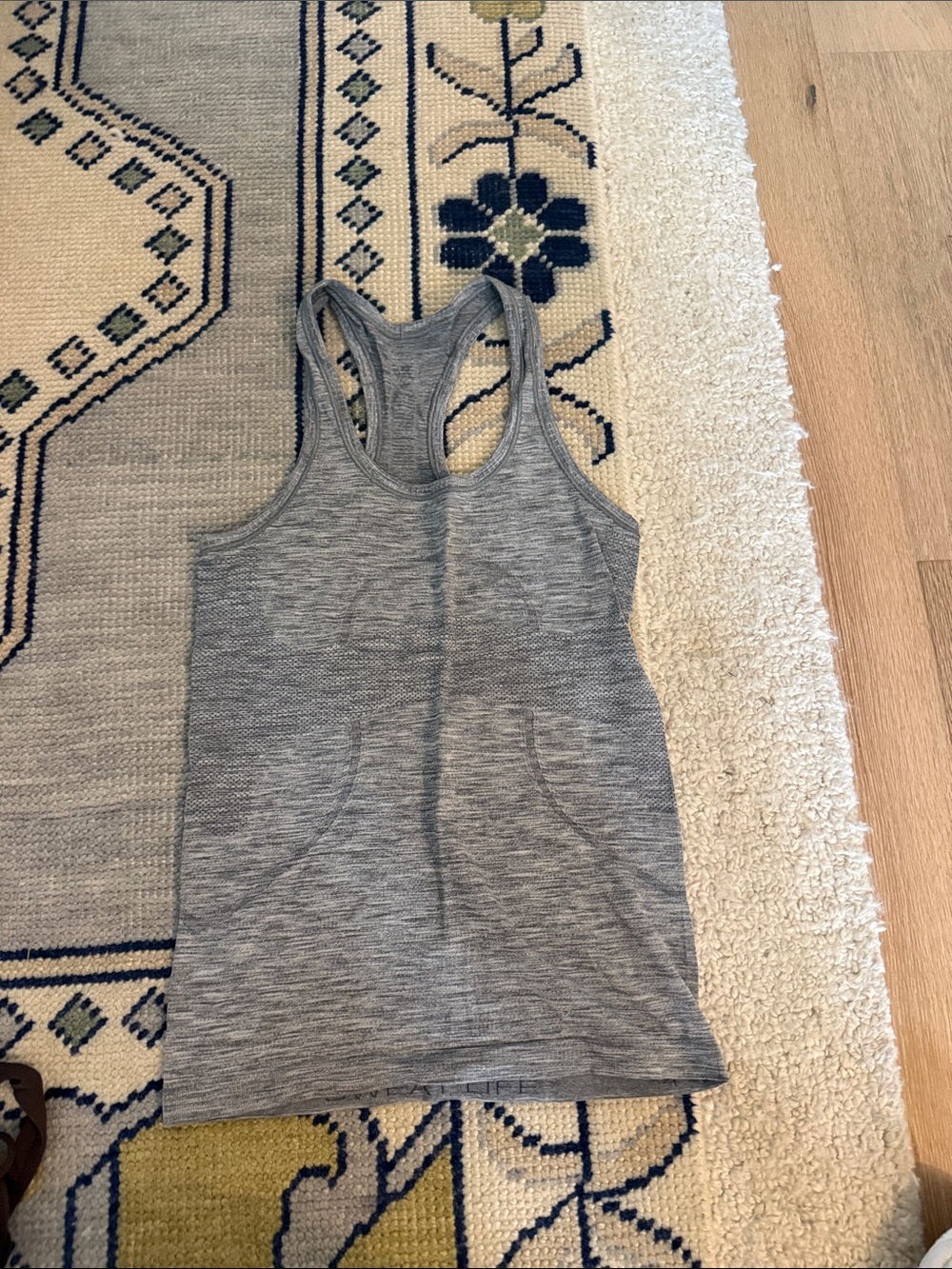 lululemon athletica Grey Racerback Tank Top